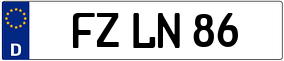 Trailer License Plate